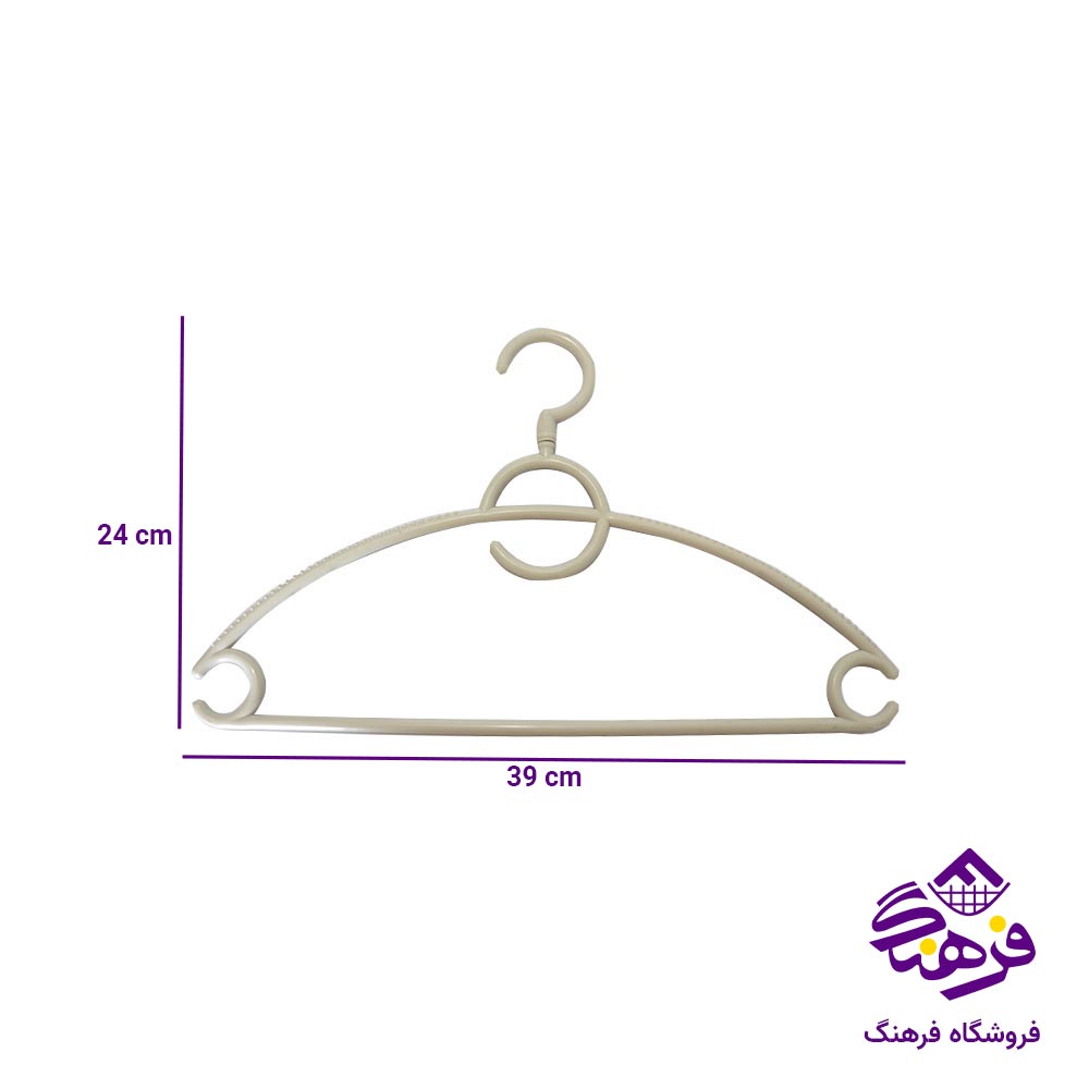 چوب لباسی لیمون مدل گردان سایز 2 (6 عددی)