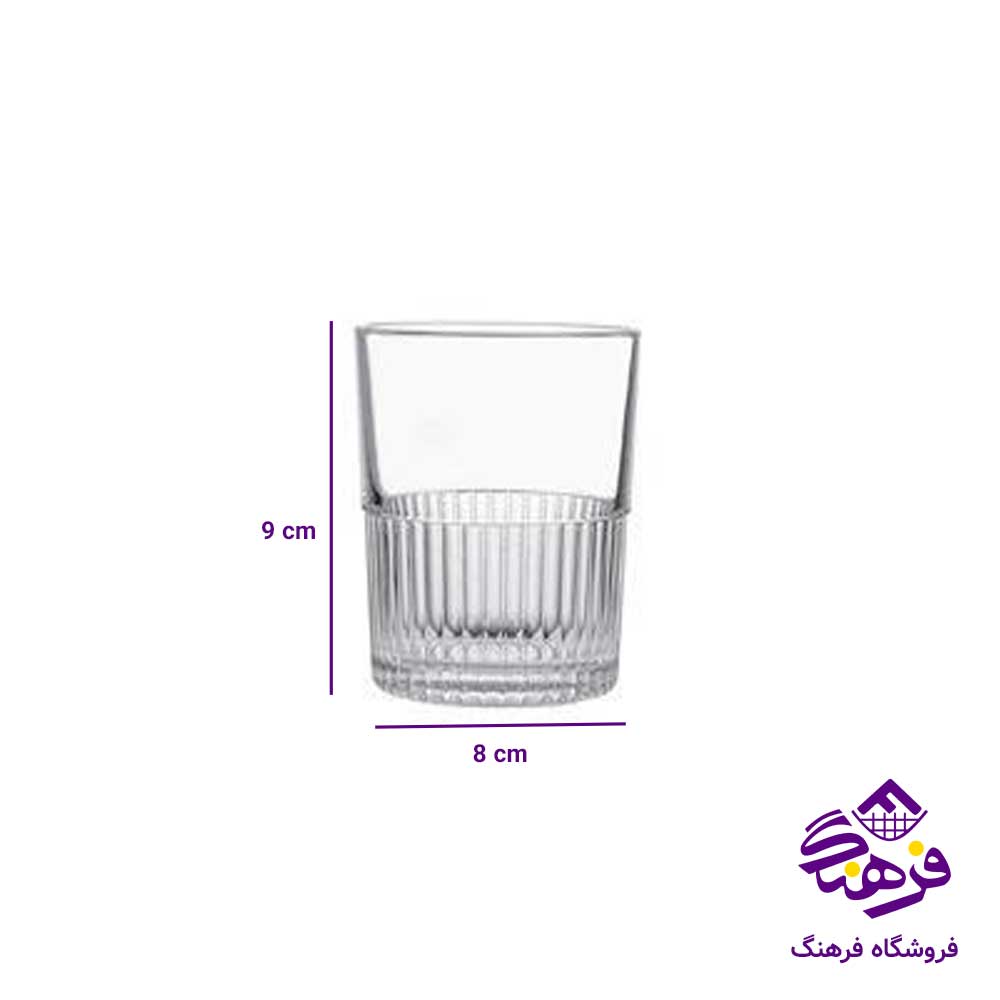 ليوان شيشه اي 315سي سي ليمون