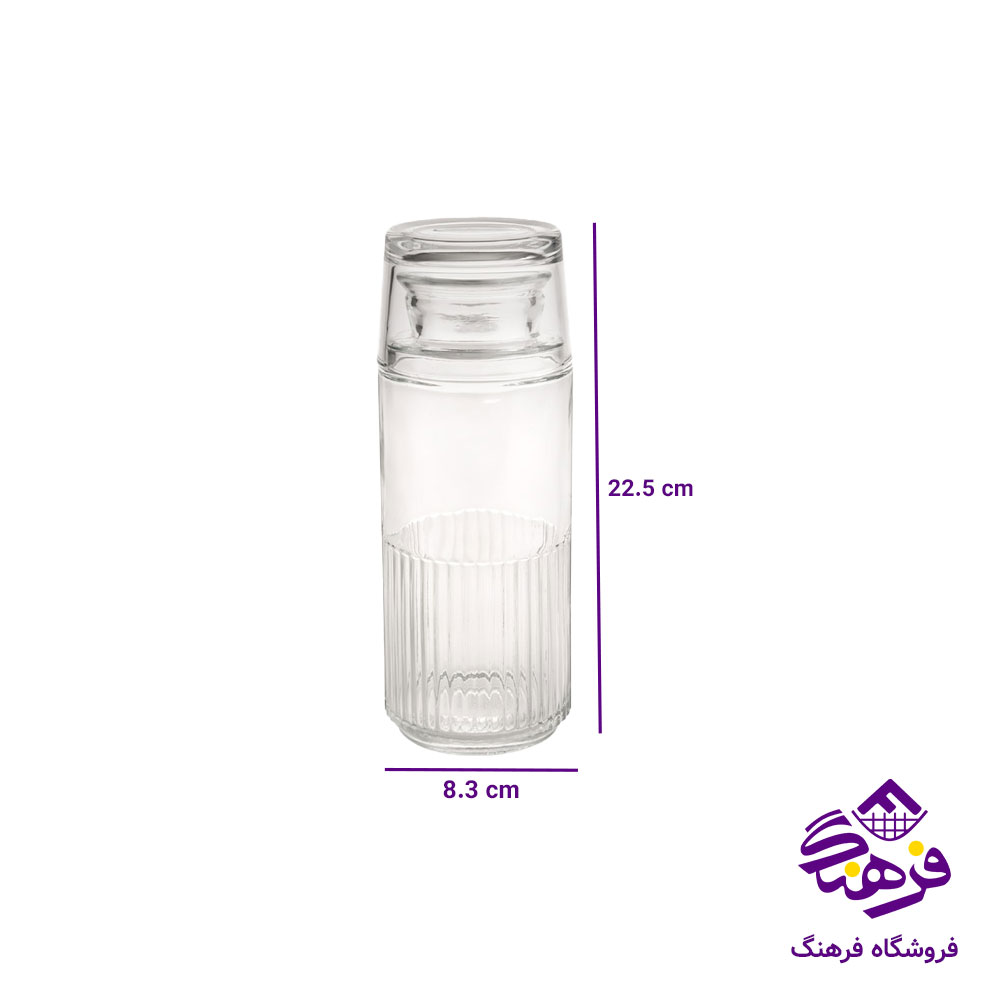 بطري و ليوان شب 800ميلي ليتر ليمون