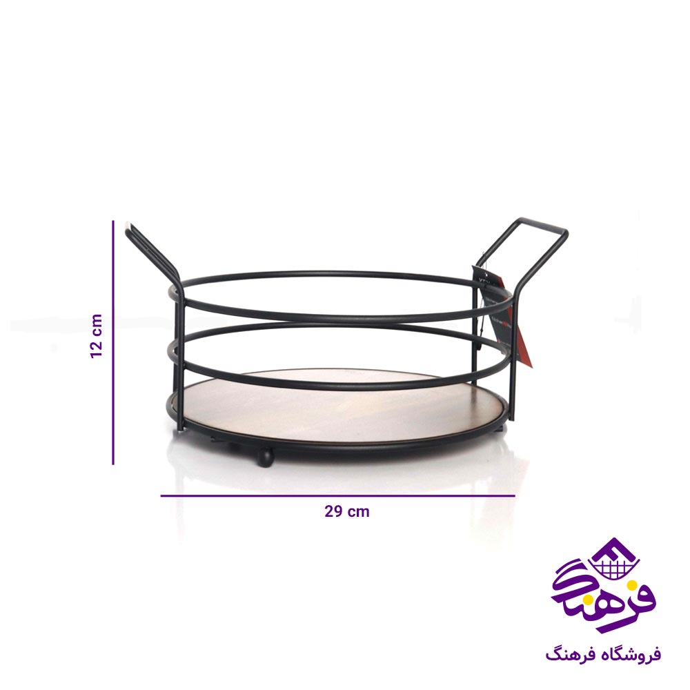 سینی کالچر کف چوب کوچک گرد