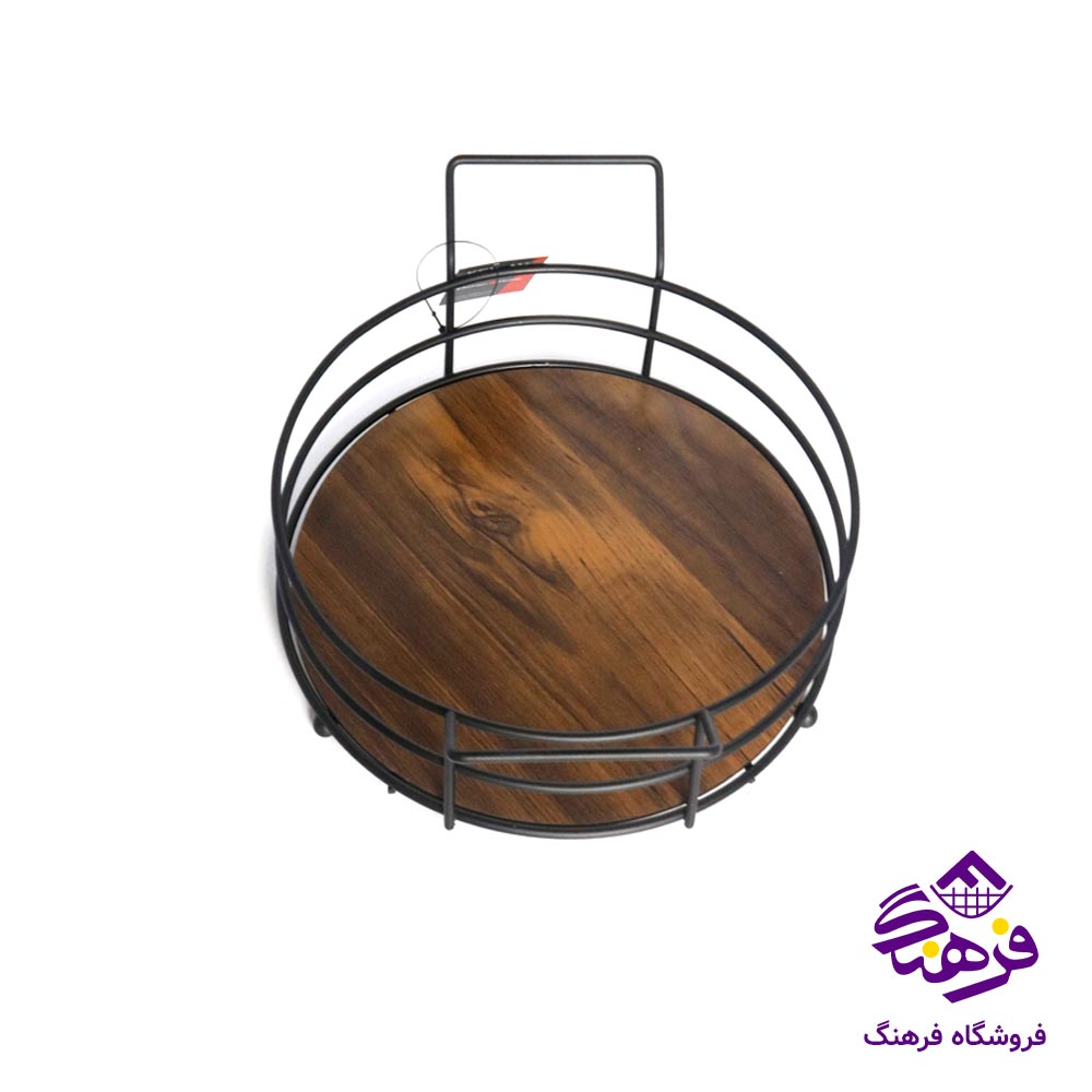 سینی کالچر کف چوب کوچک گرد