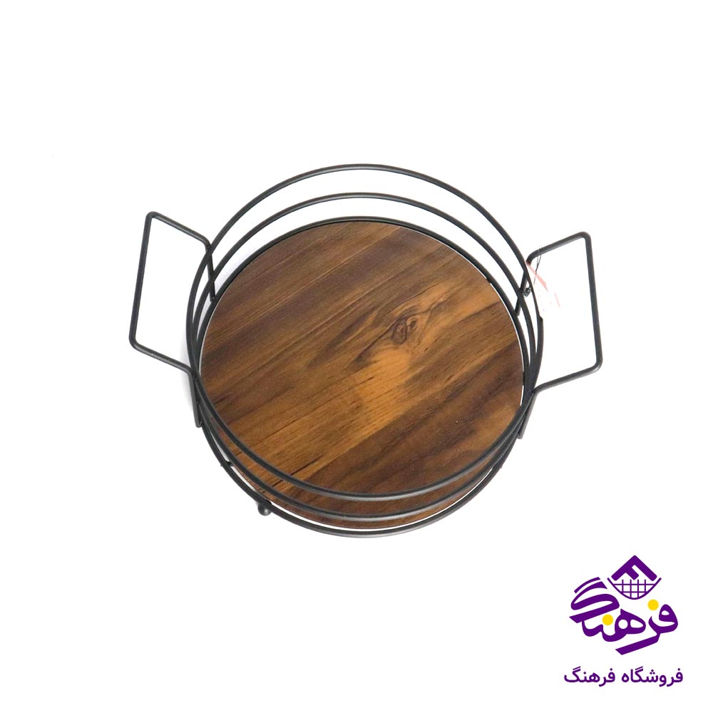 سینی کالچر کف چوب کوچک گرد