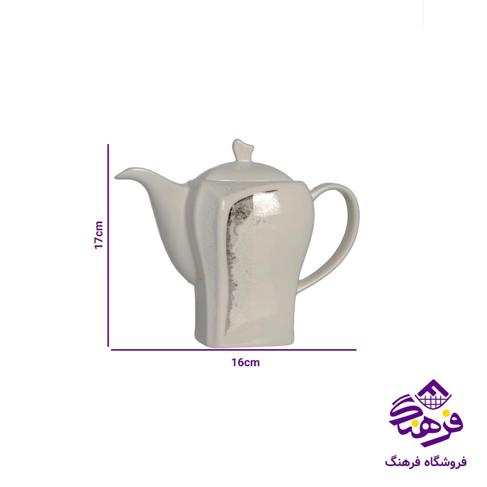 قوری چینی هومینا مربع 16 دک 