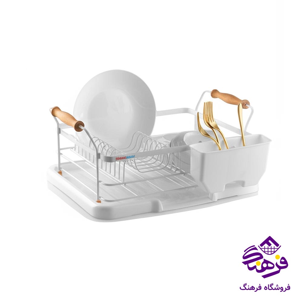 جاظرفی روما 1ط دسته چوبی سفید کاوه 241