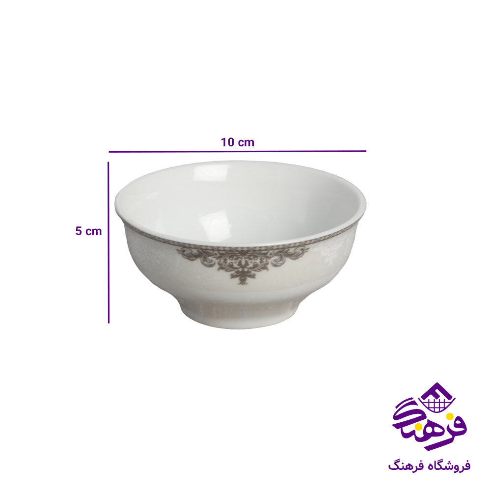 پياله گرد پلاتين پارس 1823 12دک
