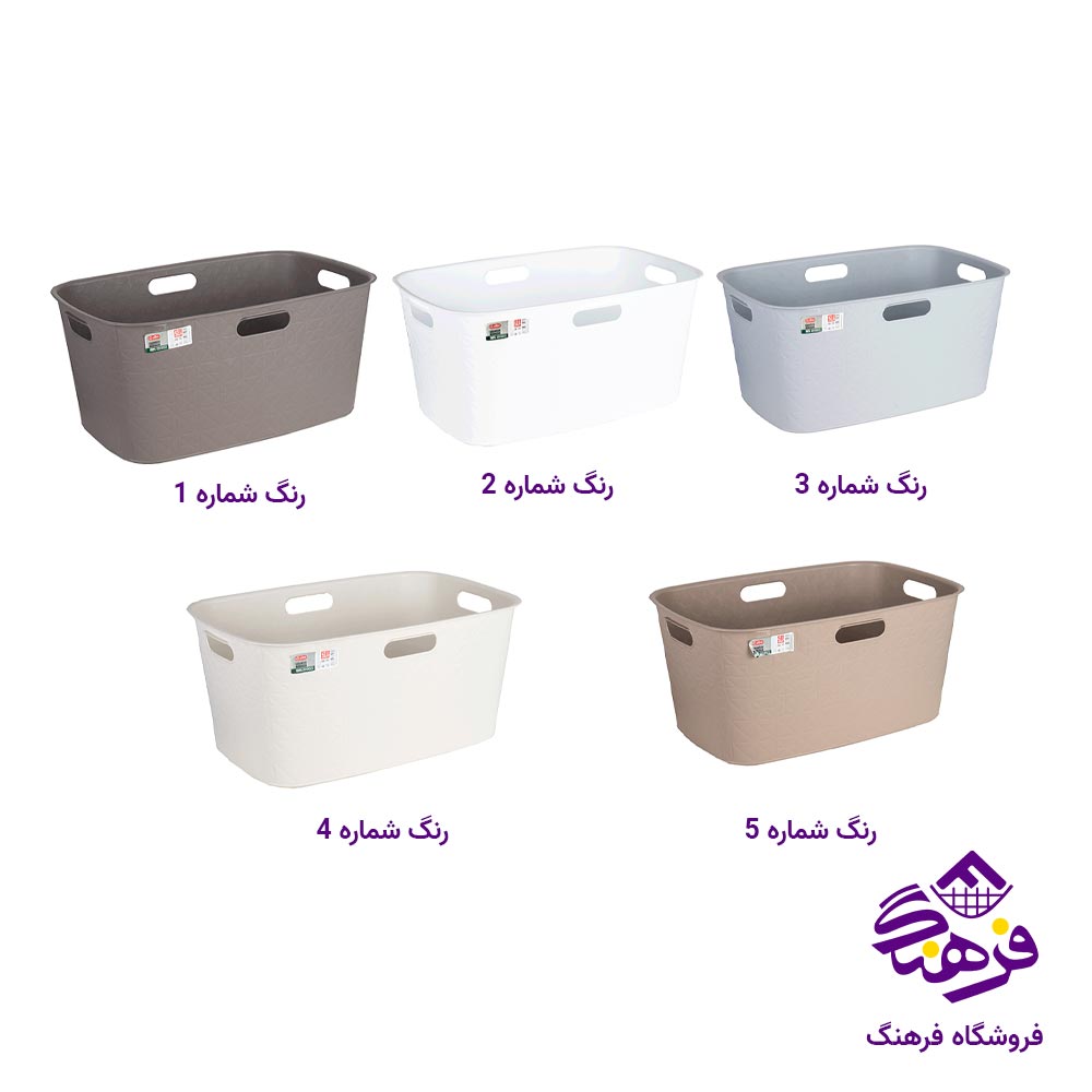سبدرخت مستطیل 43 لیتر زیباسازان مدل گاباردین