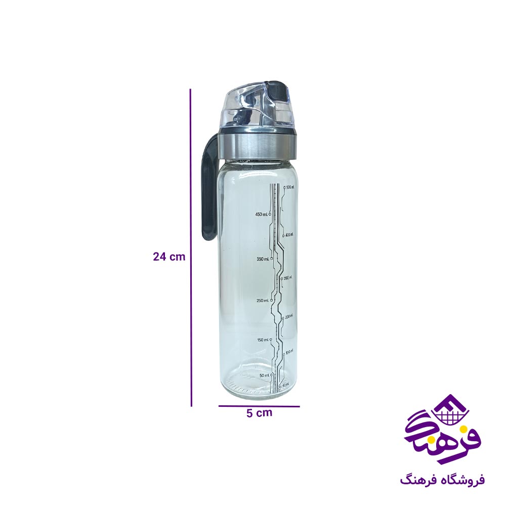 روغن ريز شيشه اي دسته دار شفاف هومکت 3938