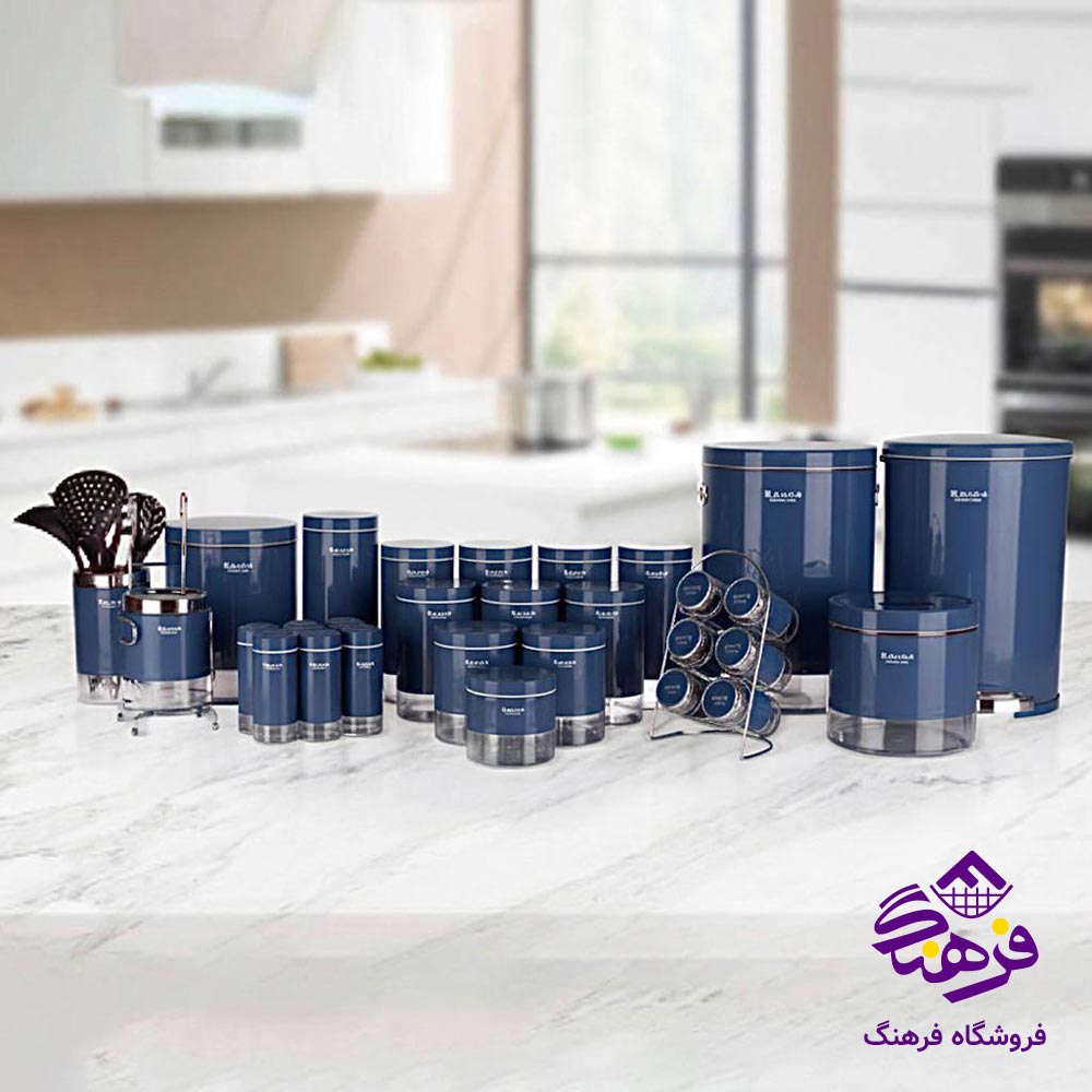 سرویس اشپزخانه 36پارچه نیلی کارن 523