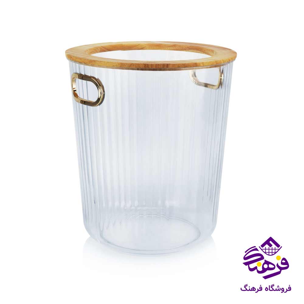سطل کاغذ درب چوبی هومکت مدل رابین  2471