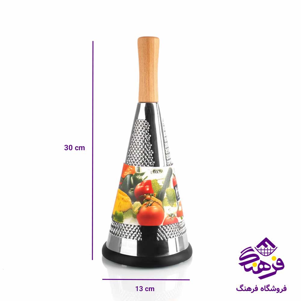 رنده مخروطی دسته چوبی بزرگ هومکت 4290