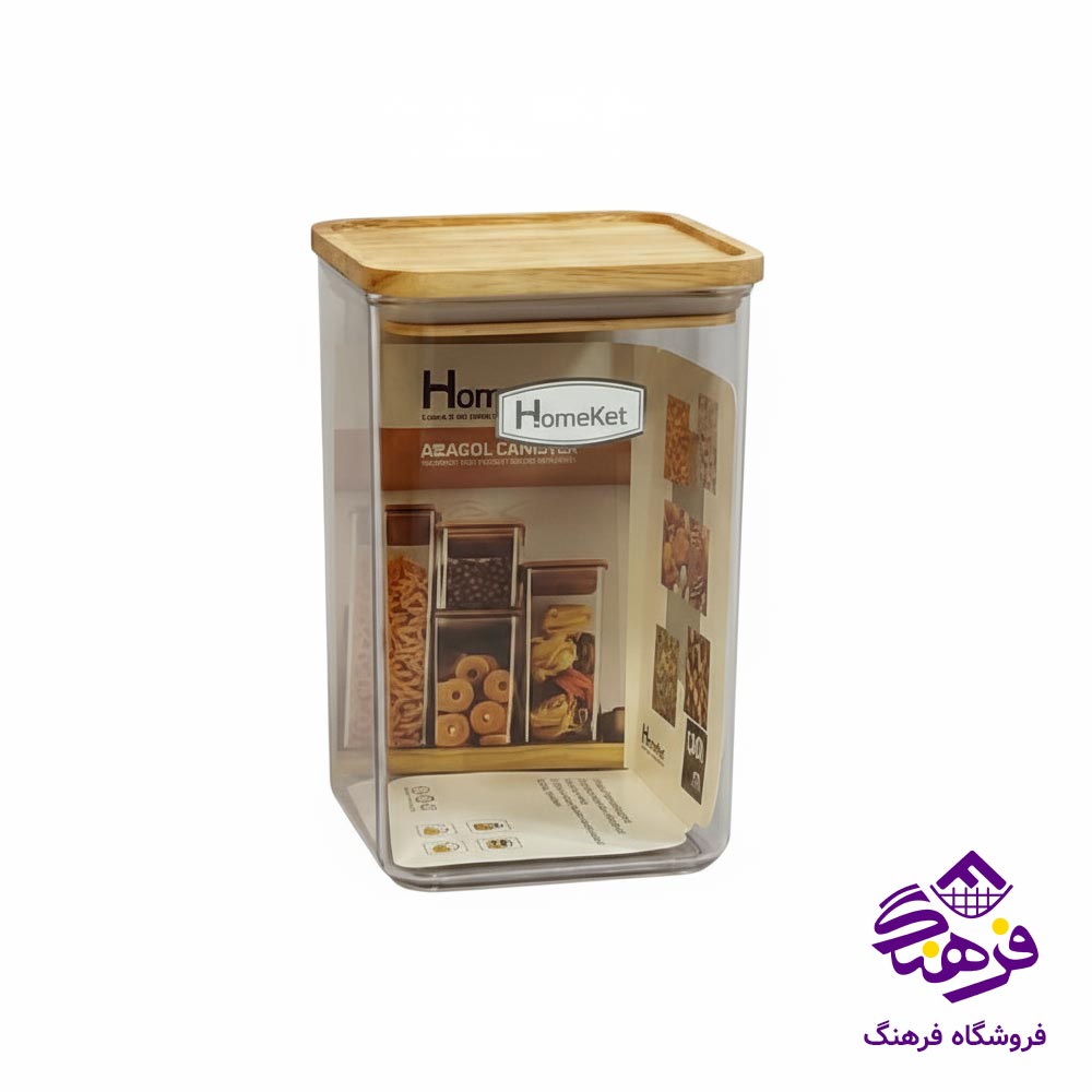 جاحبوباتی درب چوبی مربع هومکت مدل اراگل سایز ۲ کد 3569