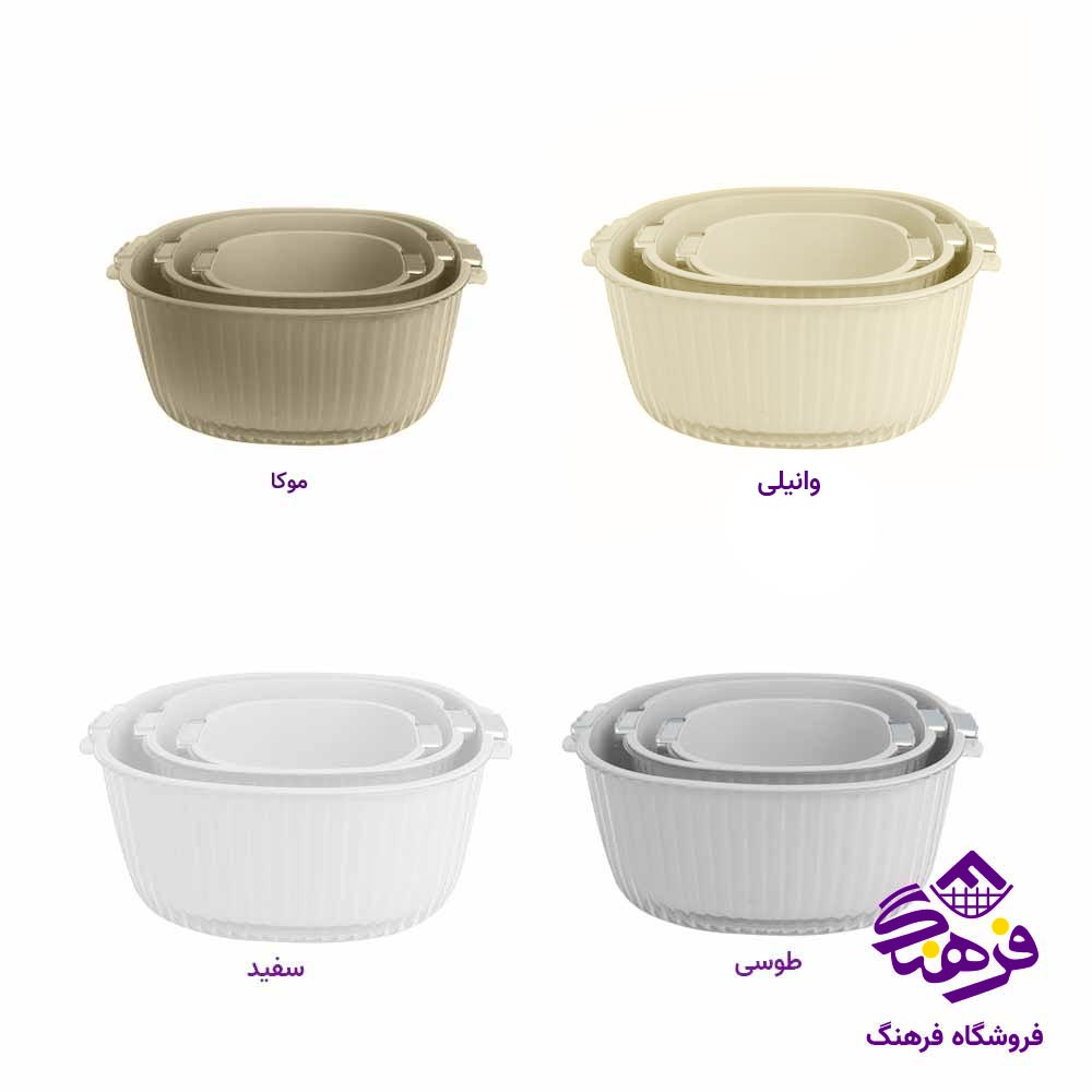 ست ابکش لگن هومکت مدل اویرا 3980 (3 سایز)
