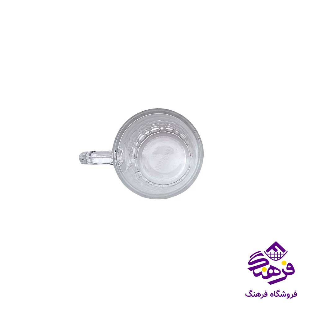 استکان فرانسه 9 باغشوين دسته دار شيرينگ