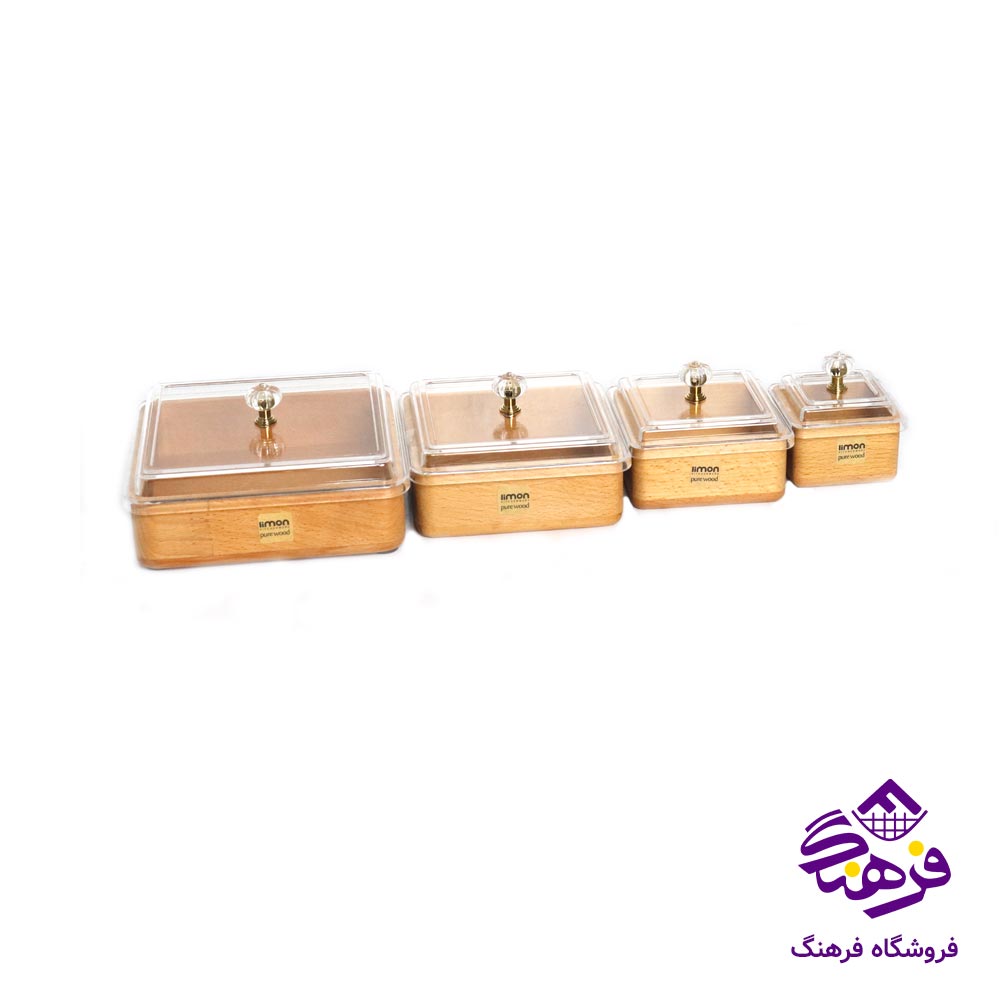 ست پذیرایی لیمون مدل چوبی ( 4عددی )
