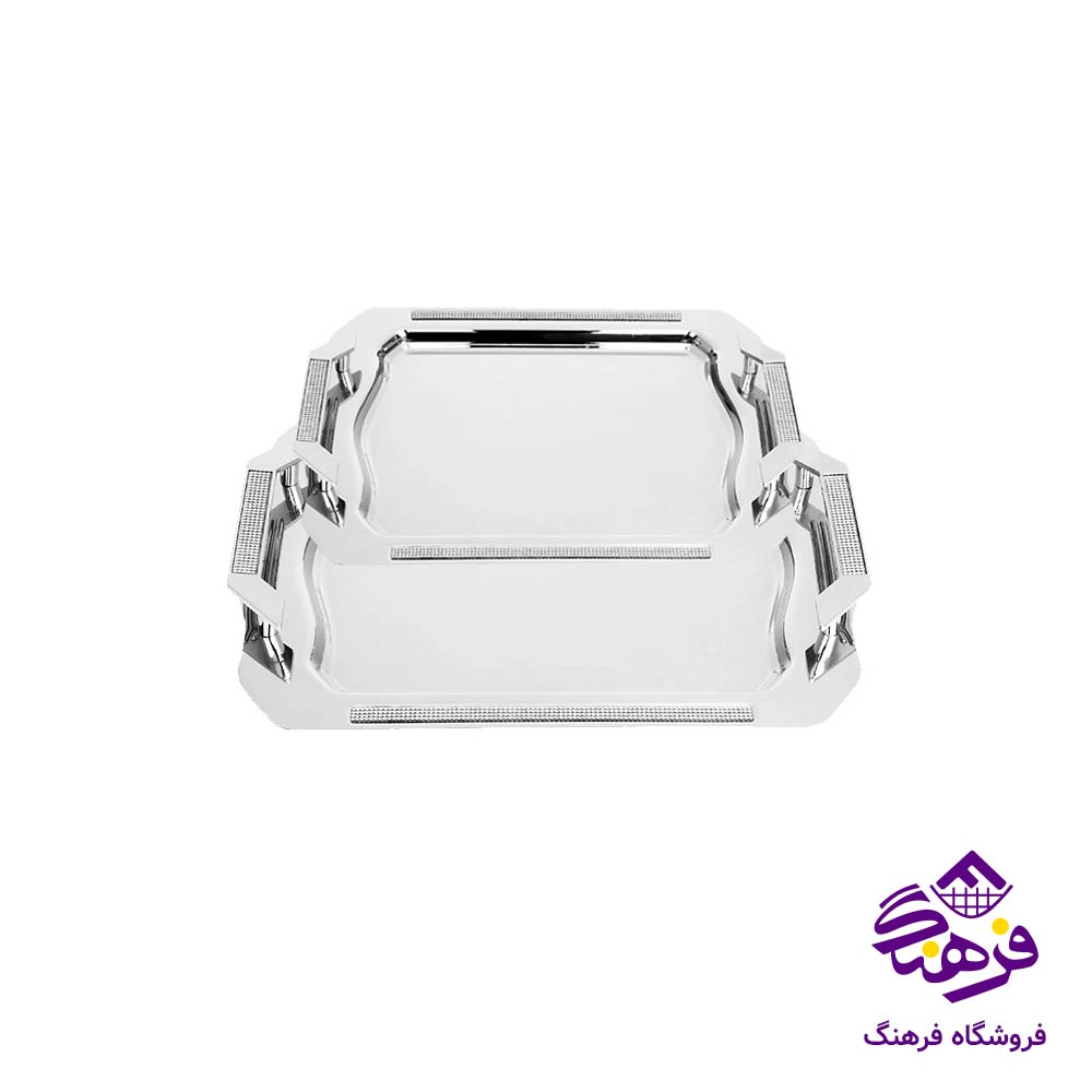 سینی مستطیل نگین دار جفتی KST 817