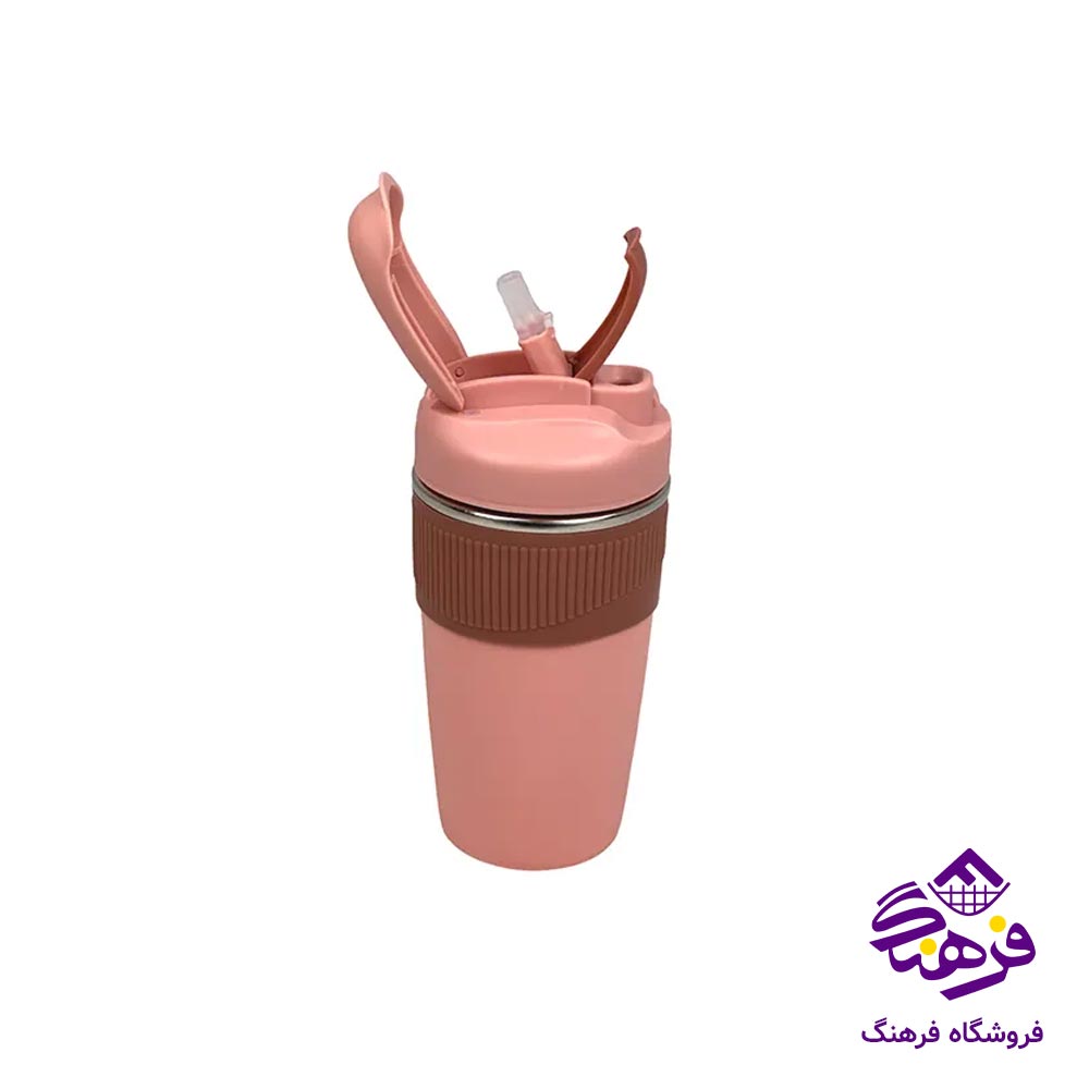  814 تراول ماگ دور سيليکوني 2منظوره 480ميل