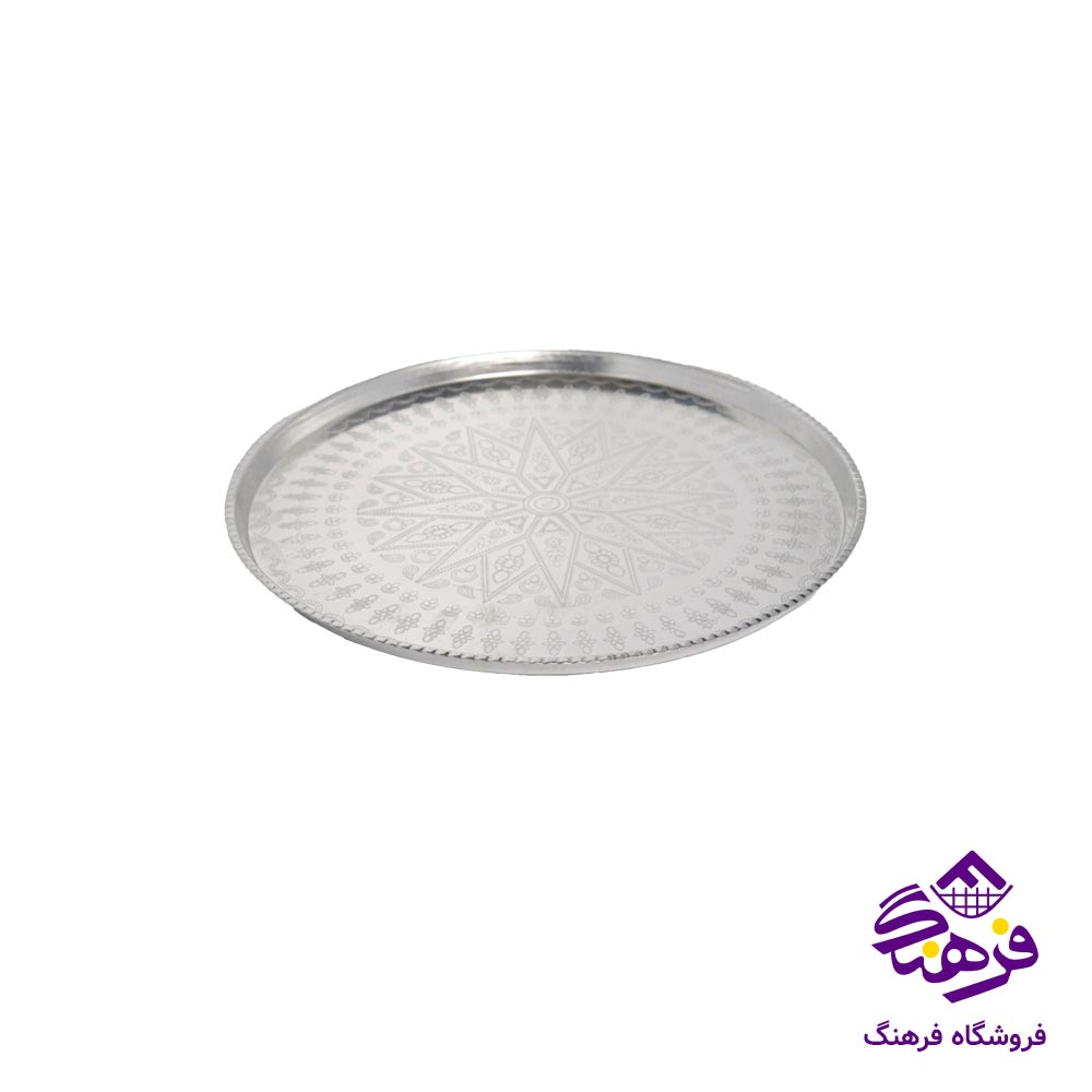 سینی روحی طرحدار گرد سایز 10