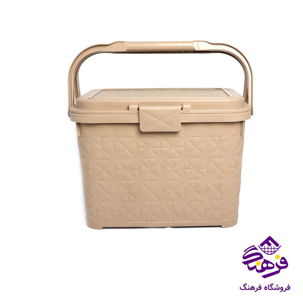سبد پيک نيک درب دار ليويا هومکت سایز کوچک کد 3118