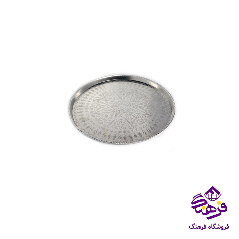 سینی روحی طرحدار گرد سایز 2