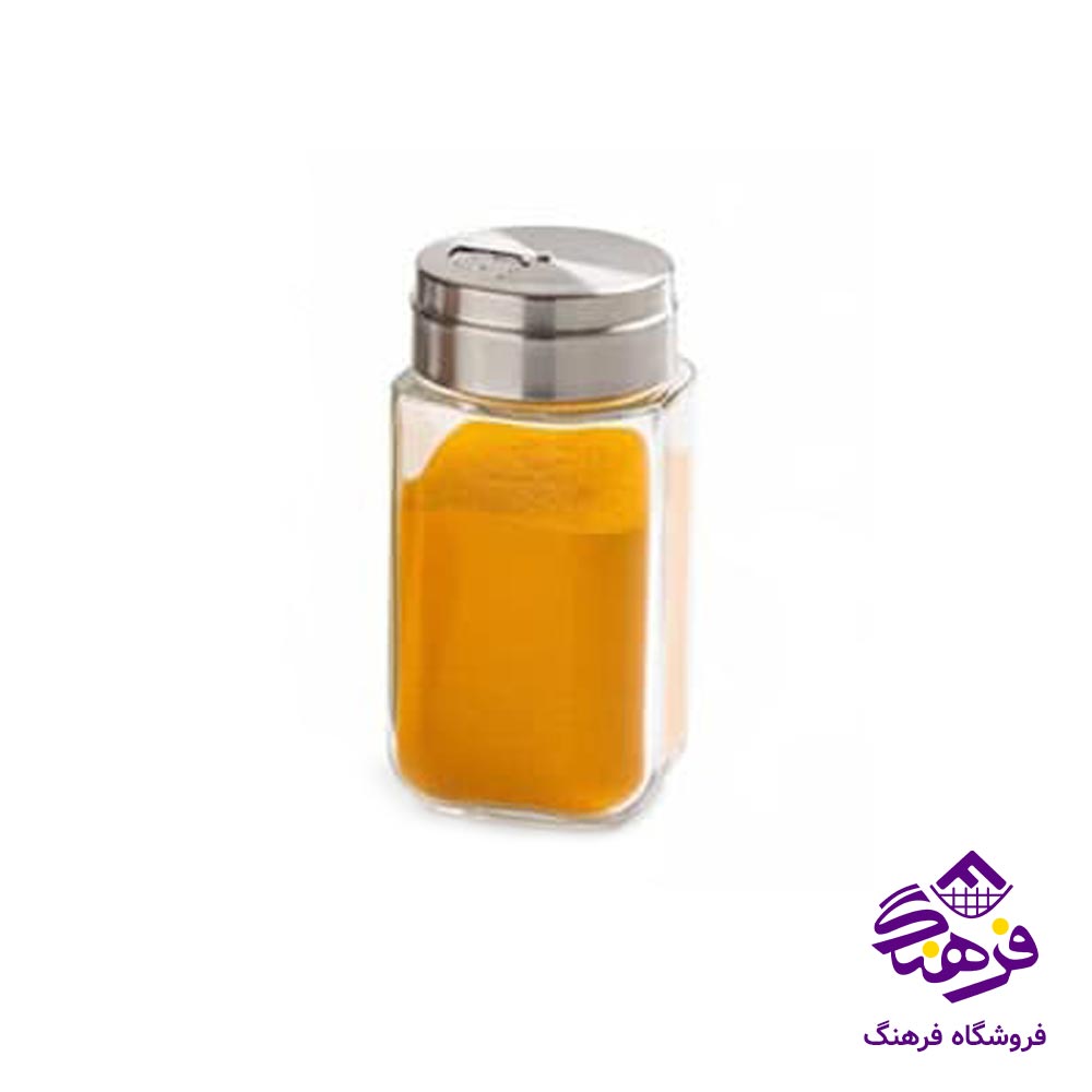 ادویه پاش شيشه ای لیمون مدل درب استيل 220 سی سی 