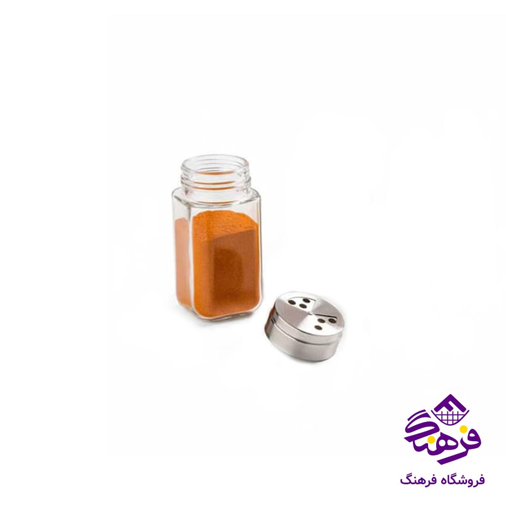 ادویه پاش شيشه ای لیمون مدل درب استيل 220 سی سی 