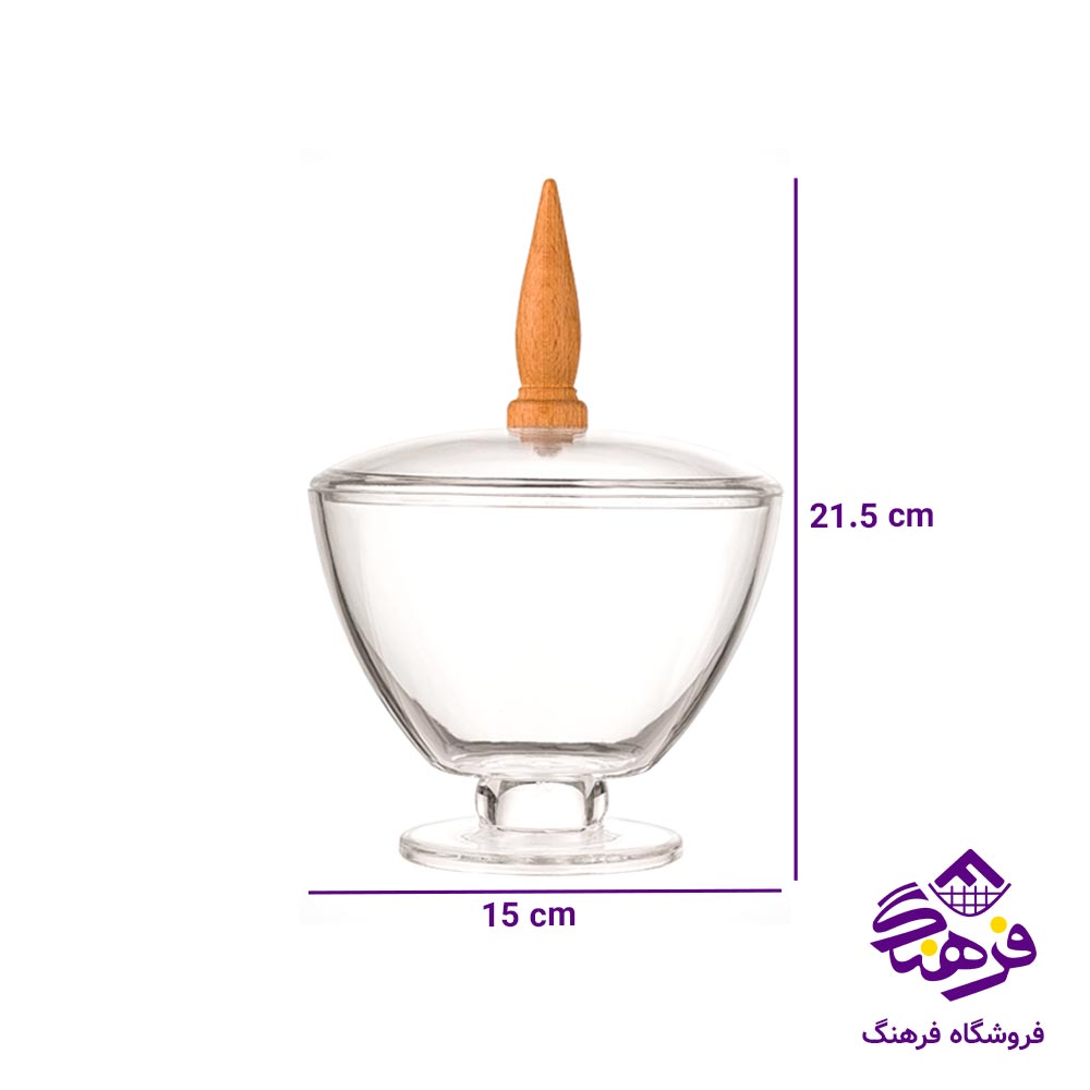 شکلات خوری لیمون مدل اکروليک پايه دار