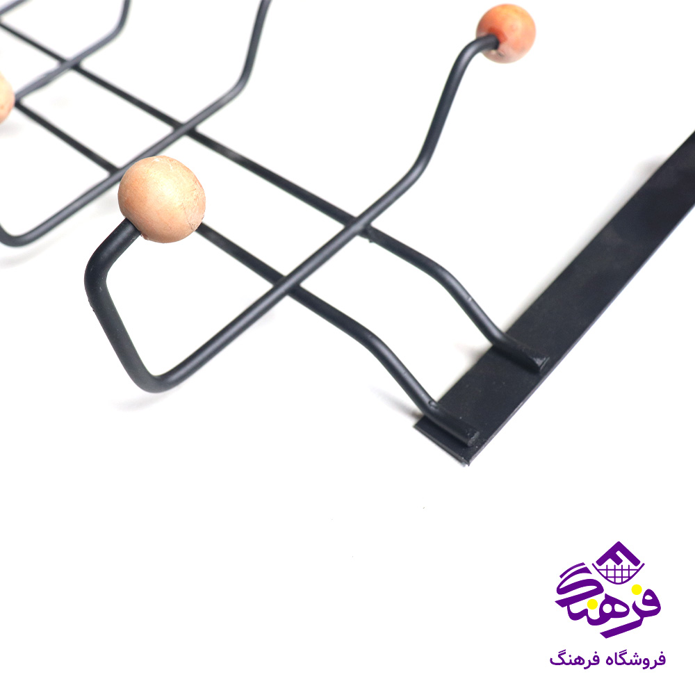 جالباسی درب اویز 5شاخه سرچوبی کالچر