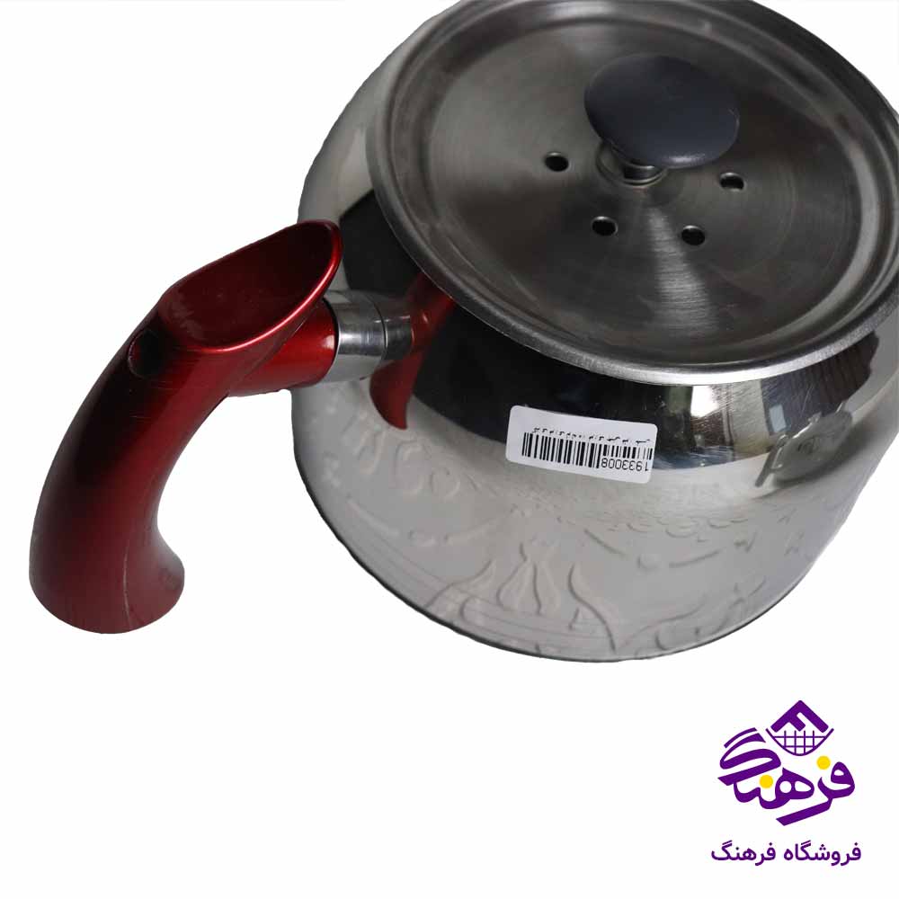 کتری قوری لوله دار قوری چينی فلور نفيس 3042
