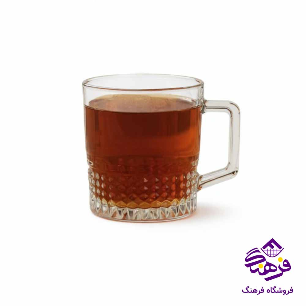 نيم ليوان دسته دار بلور زنگان مدل بتا 1452 (6 عددی)