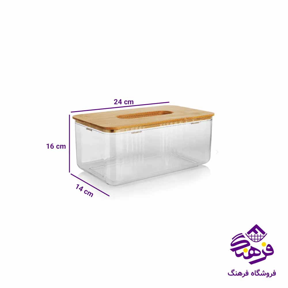 جادستمال کاغذی درب چوبی هومکت مدل لاویا  کد 4118