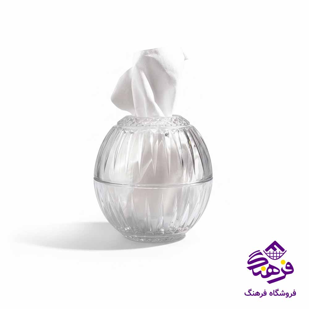 جادستمالی شیشه ای گرد لیمون 