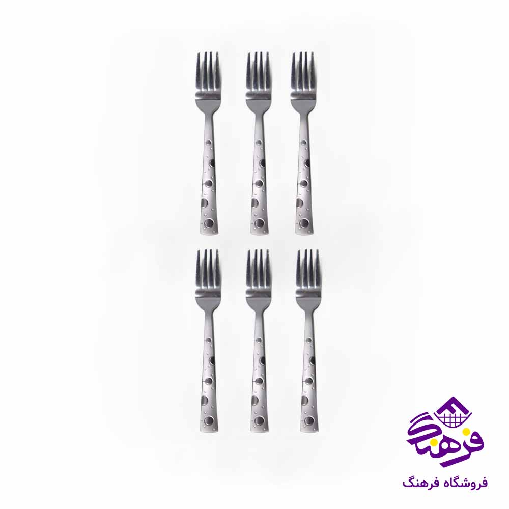 چنگال استيل درجه1 6عددی