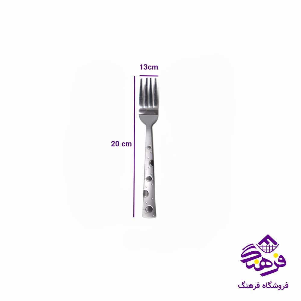 چنگال استيل درجه1 6عددی