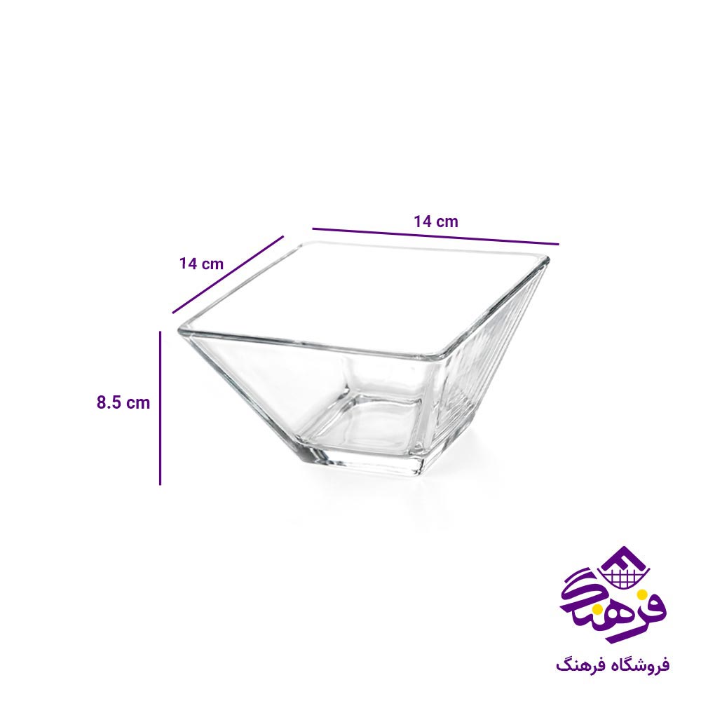 پیاله شیشه ای لیمون (2 عددی)