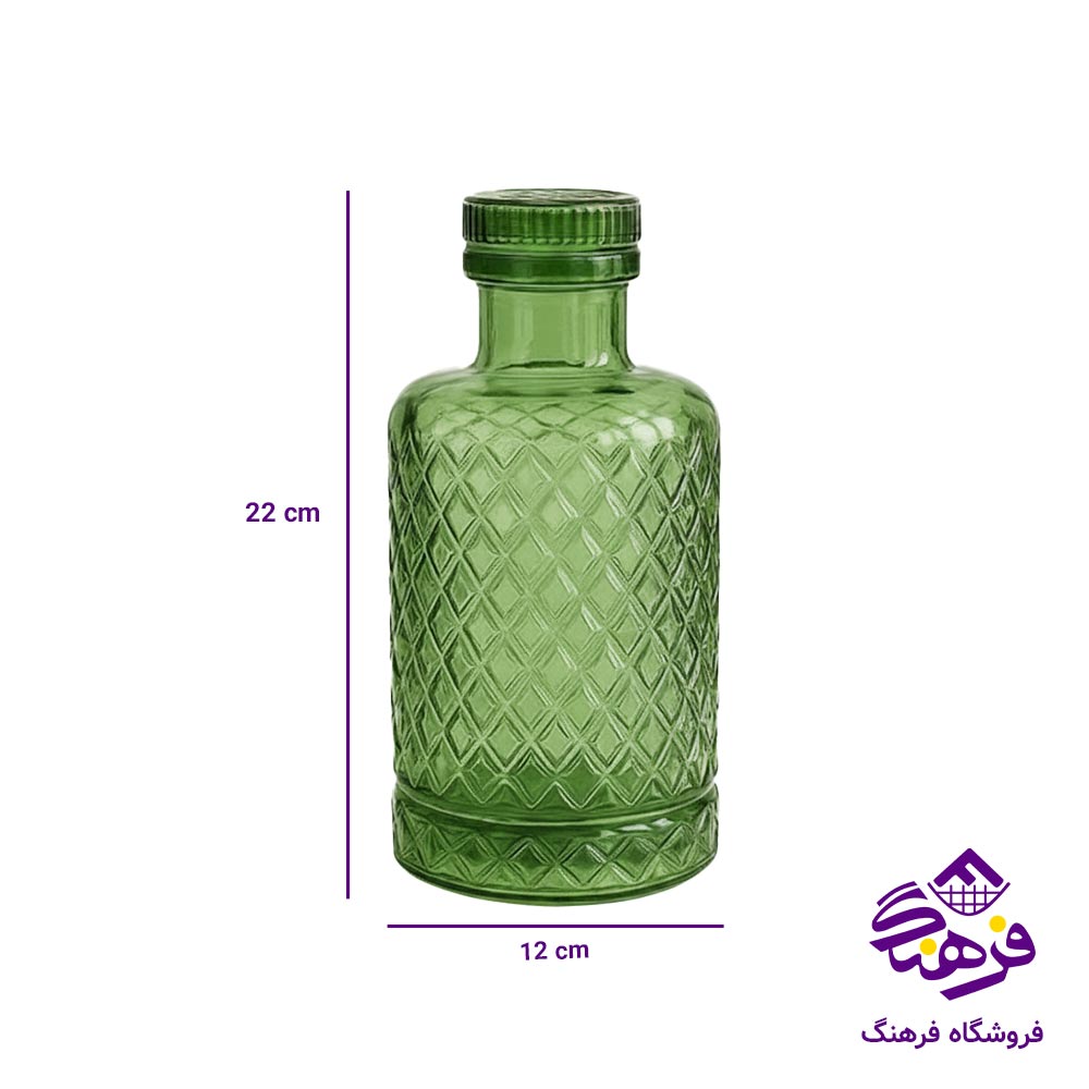 جام بلور کاوه مدل تورین ارت نیو سبز 