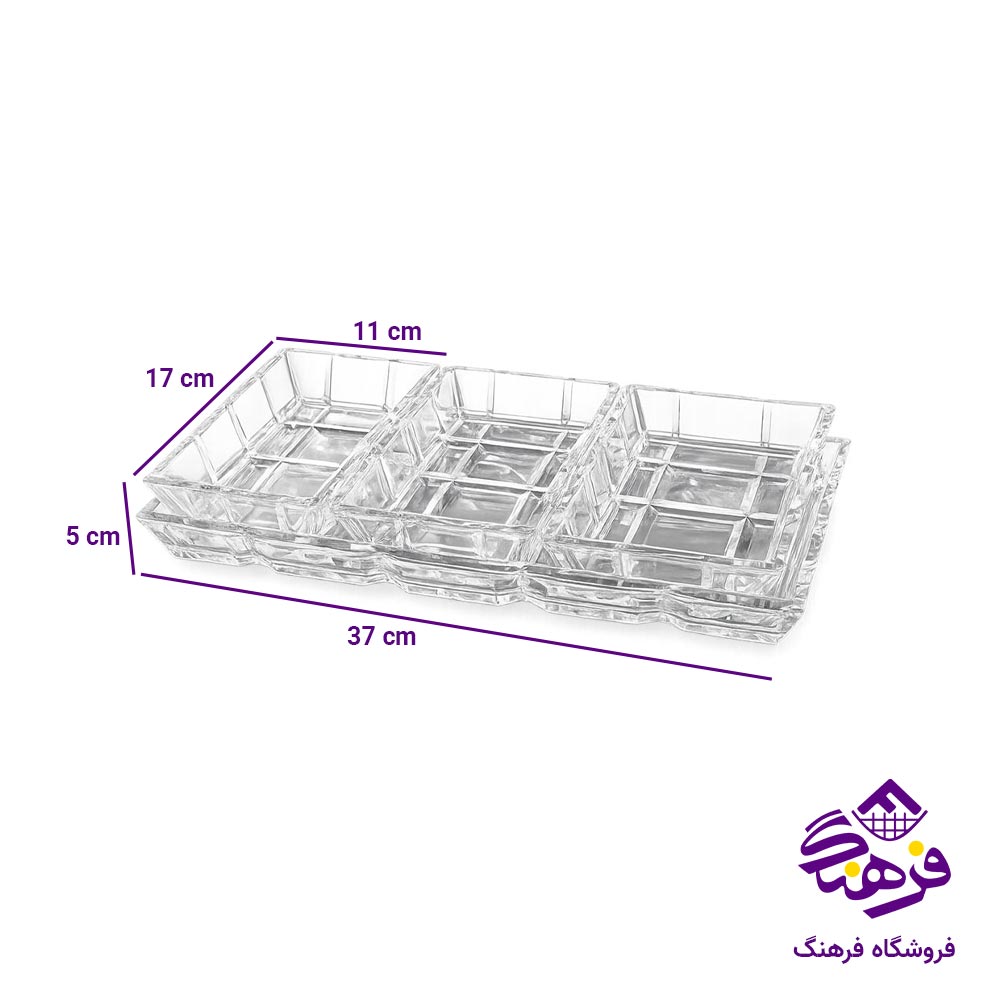 اردو خوری بلور زنگان مدل تایتانیک 4پارچه 1316 