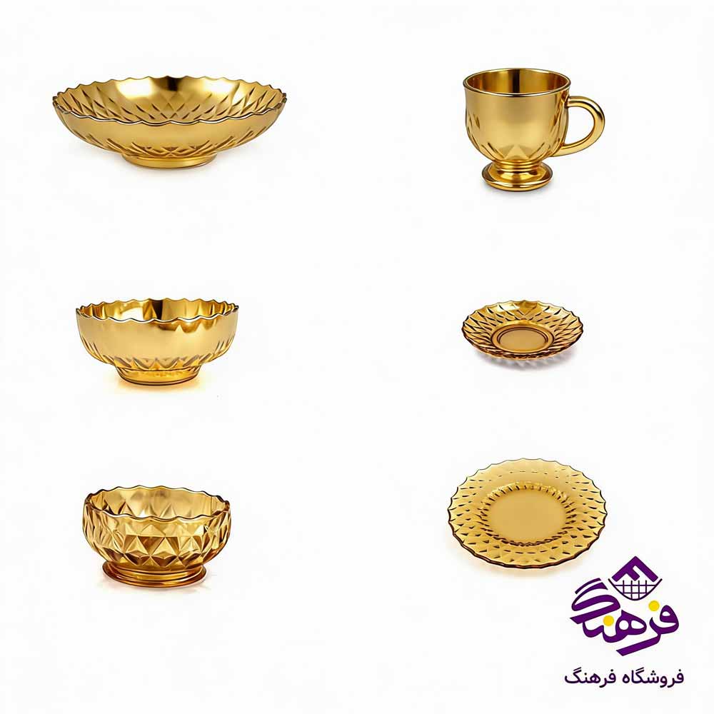 سرويس اميتيس 21پارچه کادو کاوه طلايي