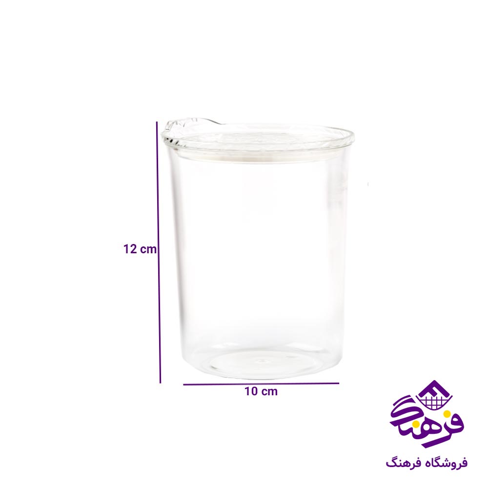 جاحبوباتی شفاف گرد هومکت مدل النا سایز ۲ کد 3582