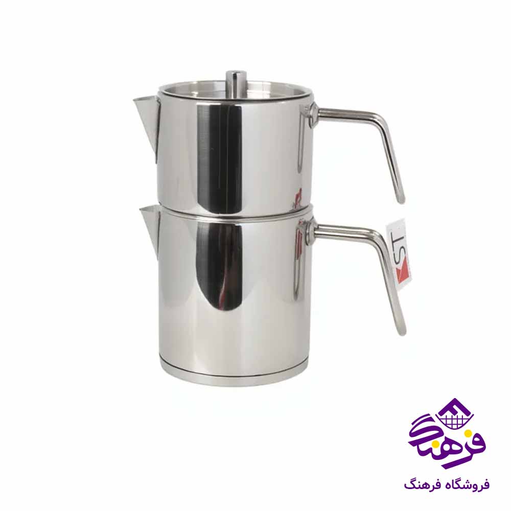 کتری قوری لوله دار قوری استيل KST 2022 S
