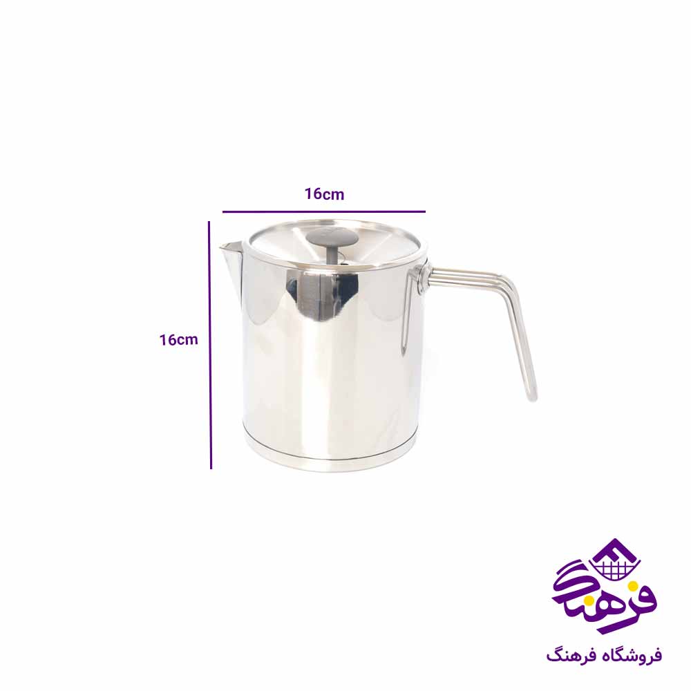 کتری قوری لوله دار قوری استيل KST 2022 S