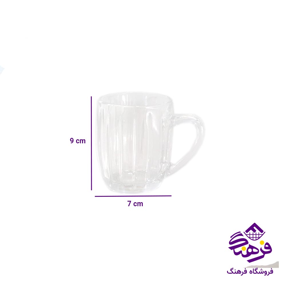 نیم لیوان سلنا دسته دار کادو کاوه 6دک
