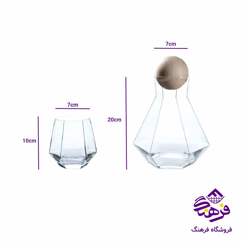 تنگ و ليوان 8ضلعی دلی TR502