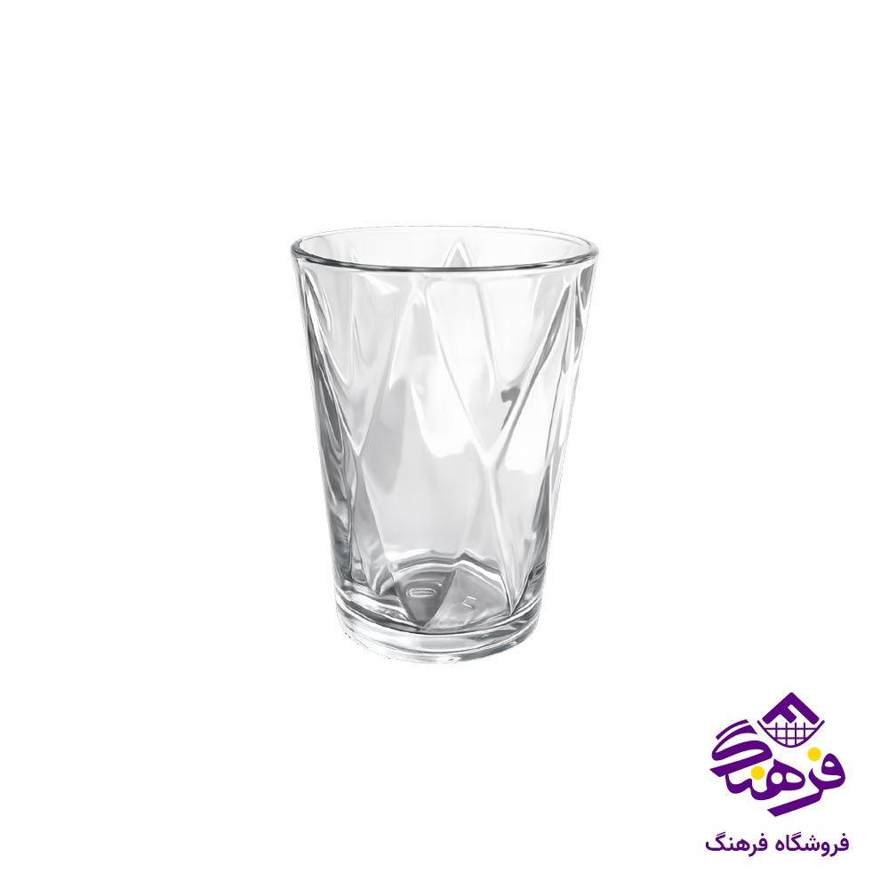 لیوان بلور زنگان مدل دایموند لوزی 11531 ( 6 عددی )