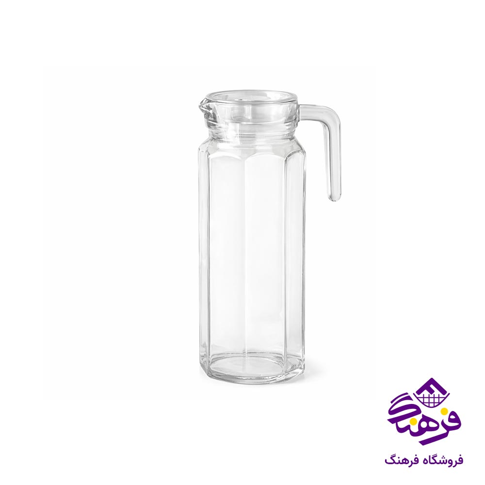 پارچ درب دار بلور کاوه مدل پارالل cc 1000 فله 