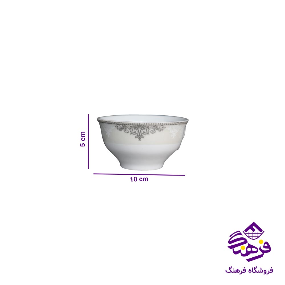 پياله ترشي 03 گرد پلاتين پارس 1823 12دک