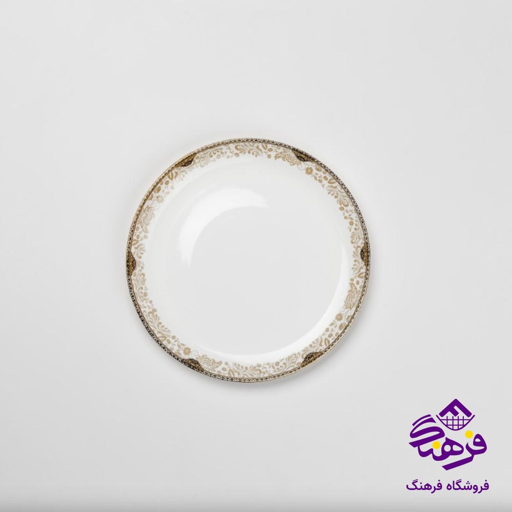 سرویس غذاخوری 26 پارچه گلدن اپال مدل دیوالی طرح کویین زیتونی 