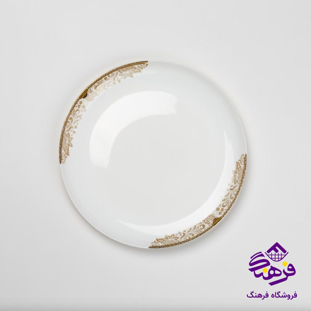 سرویس غذاخوری 26 پارچه گلدن اپال مدل دیوالی طرح کویین زیتونی 