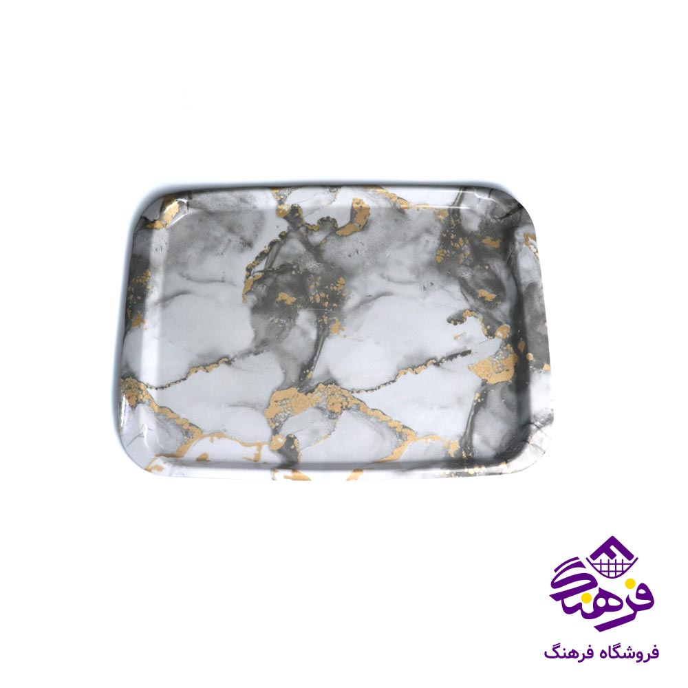 سينی بدون دسته 2 مستطيل گرانيت کسری1002