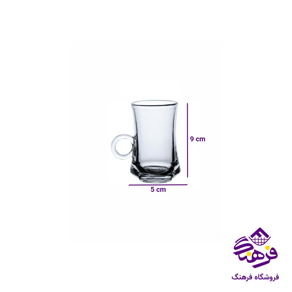 استکان شفاف 105میل دلی ZB341