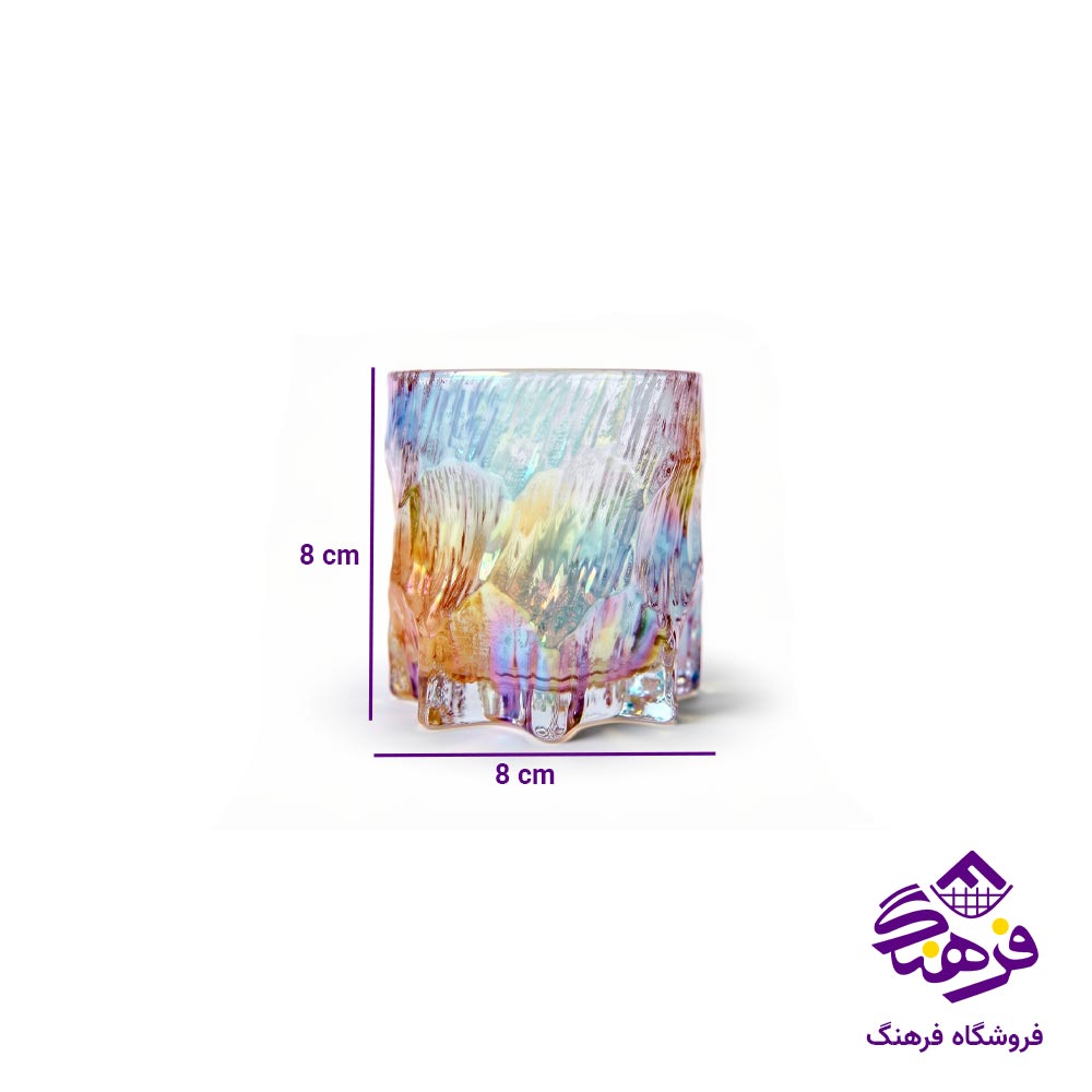لیوان یخی 265میل هفت رنگ دلی G28-68